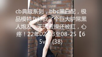 cb典藏系列，bbc黑白配，极品模特女神找了个巨大驴屌黑人炮友，天天被操还被肛，心疼！22年02-03至08-25【65v】 (38)