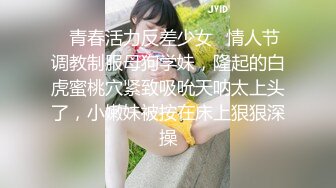 ✿青春活力反差少女✿情人节调教制服母狗学妹，隆起的白虎蜜桃穴紧致吸吮天呐太上头了，小嫩妹被按在床上狠狠深操